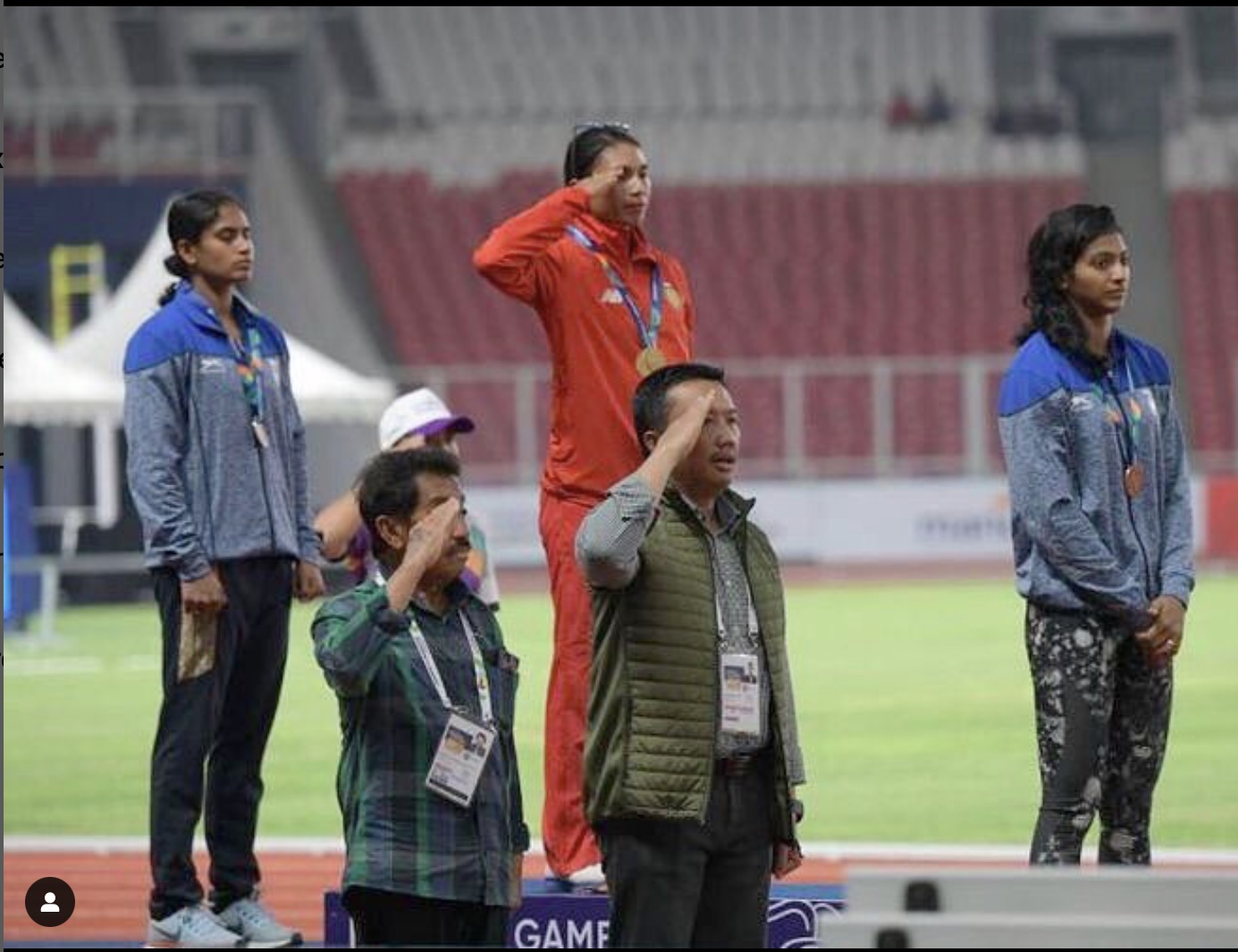 Asian Games Invitational Medal ceremony